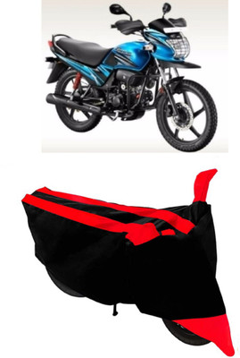 ABORDABLE Two Wheeler Cover for Hero(Passion Pro TR, Red, Black)
