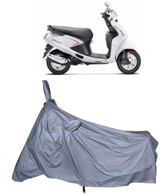 GANPRA Two Wheeler Cover for Hero(Pleasure, Silver)