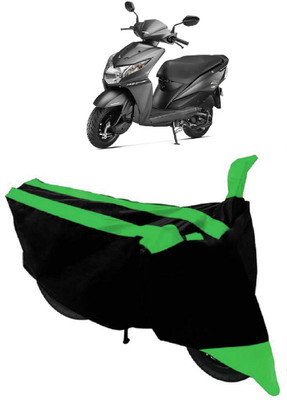 SHOPLINK Waterproof Two Wheeler Cover for Honda(Dio, Green, Black)