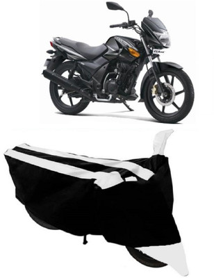 THE REAL ARV Waterproof Two Wheeler Cover for TVS(Flame SR125, White, Black)