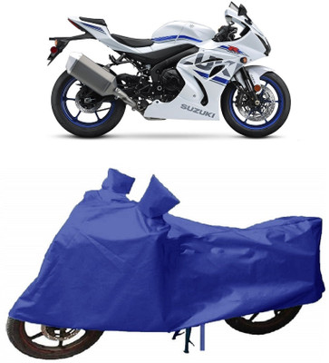 SHOPLINK Waterproof Two Wheeler Cover for Suzuki(GSX, Blue)