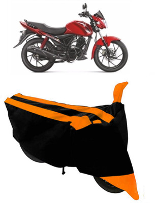 ABORDABLE Two Wheeler Cover for Suzuki(Sling Shot, Orange, Black)