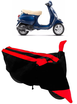 HEMSKAR Waterproof Two Wheeler Cover for Piaggio(Vespa LX, Red, Black)