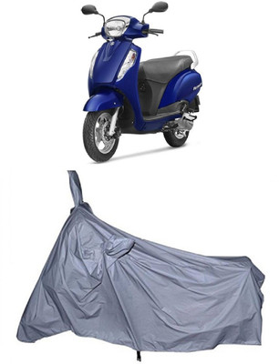 THE RAL ARV Waterproof Two Wheeler Cover for Suzuki(Access, Silver)