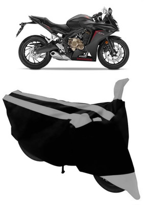 HEMSKAR Two Wheeler Cover for Honda(CBR 650F, Grey, Black)