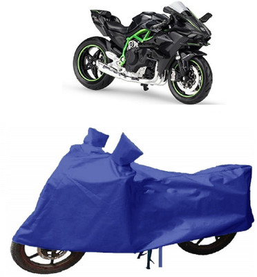 THE REAL ARV Waterproof Two Wheeler Cover for Kawasaki(Ninja, Blue)