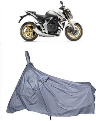 ABORDABLE Waterproof Two Wheeler Cover for Honda(CB 1000R, Silver)