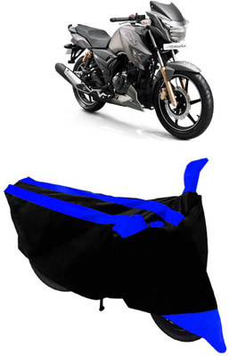 THE REAL ARV Waterproof Two Wheeler Cover for TVS(Apache RTR 180, Blue, Black)