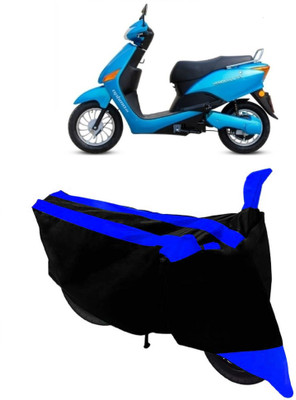 ABORDABLE Two Wheeler Cover for Hero(Electric Optima, Blue, Black)