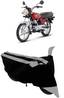 THE REAL ARV Waterproof Two Wheeler Cover for Bajaj(Boxer, Grey, Black)