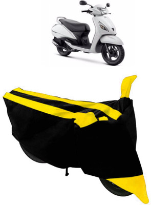 SHOPLINK Two Wheeler Cover for TVS(Jupiter, Yellow, Black)