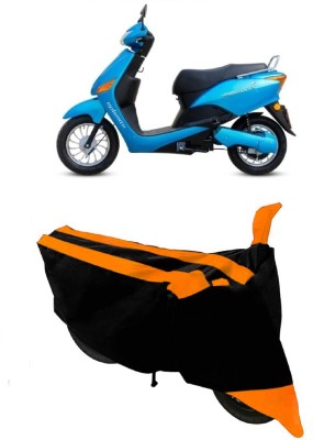 SHOPLINK Two Wheeler Cover for Hero(Electric Optima, Orange, Black)