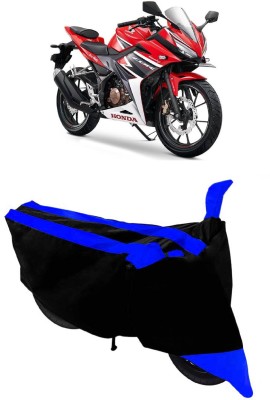 ABORDABLE Waterproof Two Wheeler Cover for Honda(CBR 150R, Blue, Black)