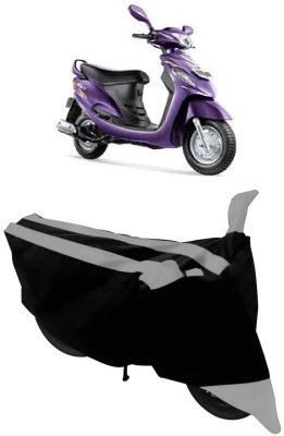 THE RAL ARV Two Wheeler Cover for Mahindra(Rodeo, Grey, Black)