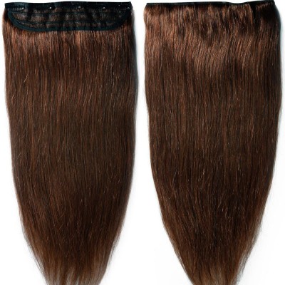 Blushia Beautiful Look Platinum Quality Brown Straight 5 Clip In Hair Extension