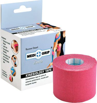 Medigrip Kinesiology Tape Sports 5 cm X 5 m (Pack of 1 Roll) Kinesiology Tape(Pink)