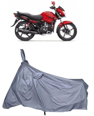 GANPRA Two Wheeler Cover for Hero(Glamour FI, Silver)