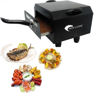 HOT LIFE Exclusive Premium HB-6325 Electric Tandoor with Extra Savings 10 inches Shocked Proof, Oil Free and Healthy Cooking 1500W Small Electric Tandoor Comboo (Black) Electric Tandoor