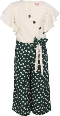 Cutecumber Printed Girls Jumpsuit