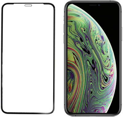 HOBBYTRONICS Edge To Edge Tempered Glass for Apple iPhone XS(Pack of 1)
