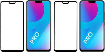 HOBBYTRONICS Edge To Edge Tempered Glass for Vivo V9 Pro(Pack of 2)
