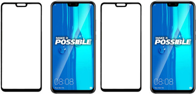 HOBBYTRONICS Tempered Glass Guard for Huawei Y9 2019(Pack of 2)