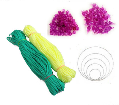 PUSHPA CREATION Combo Set of 4 Item for Macrame Jhula,Mirror,Jhumar,and Other Craft Project)