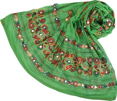 pk hub Cotton Blend Embroidered Women Dupatta