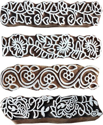 skart wooden printing block stamp225 Printing Blocks(Pack of 4)
