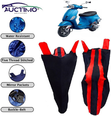 AUCTIMO Two Wheeler Cover for Piaggio(Vespa, Multicolor)