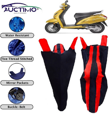 AUCTIMO Two Wheeler Cover for Honda(Activa 5G, Blue, Red)