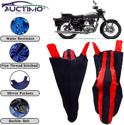 AUCTIMO Two Wheeler Cover for Royal Enfield(Bullet 350, Multicolor)