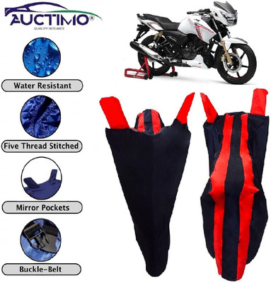 AUCTIMO Two Wheeler Cover for TVS(Apache RTR 180, Multicolor)