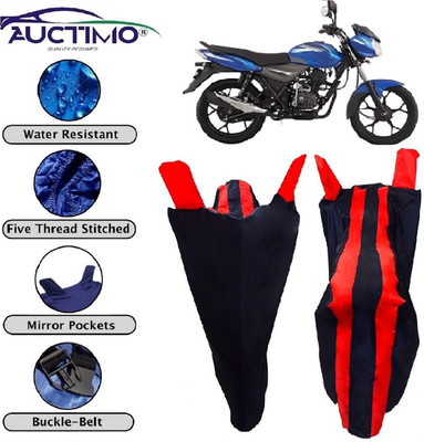 AUCTIMO Two Wheeler Cover for Bajaj(Discover 110, Multicolor)