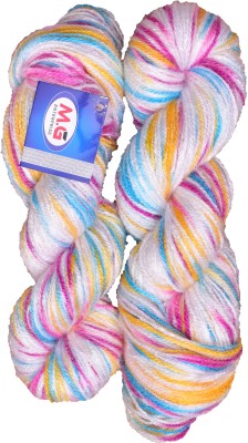 M.G Enterprise Knitting Yarn Multi Wool, Icey Magenta 400 gm Best Used with Knitting Needles, Crochet Needles Wool Yarn for Knitting.