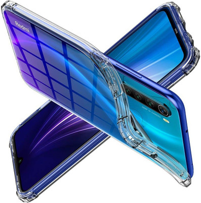 Phone Back Cover Bumper Case for Redmi Note 8, Xiaomi Mi Redmi Note 8, Xiaomi Note 8, Mi Note 8(Transparent, White, Grip Case, Pack of: 1)