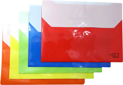 MAJESTIC BASKET Polypropylene File Folder(Set Of 5, Multicolor)