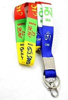 SWISS WONDER XII®-240-ZA-Multicolor Printed Tibetan Ladakh Strap Hand Wrist Cloth Keychain for Bike Key Chain