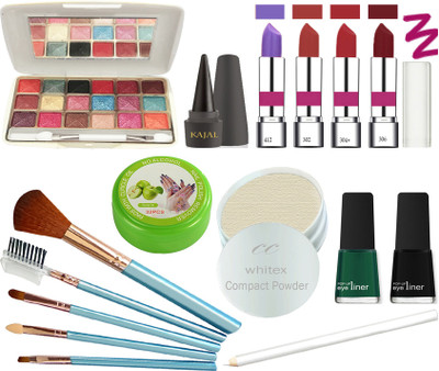 SNV Glowing Makeup Kit Of 16 Items 51202020A86(Pack of 16)