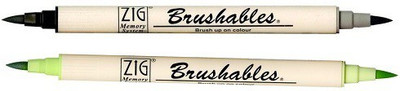 Zig MEMORY SYSTEM BRUSHABLES PURE BLACK & KIWI PACK OF 2(Set of 2, PURE BLACK, KIWI)