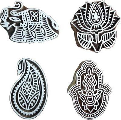 skart wooden printing block stamp227 Printing Blocks(Pack of 4)