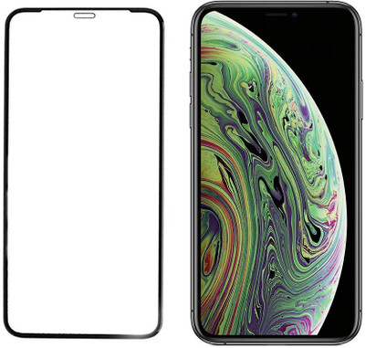 HOBBYTRONICS Edge To Edge Tempered Glass for Apple iPhone XS(Pack of 1)