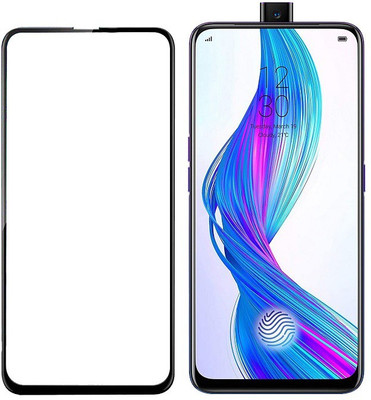 HOBBYTRONICS Edge To Edge Tempered Glass for Realme X(Pack of 1)