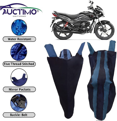 AUCTIMO Two Wheeler Cover for Hero(Passion Xpro, Blue)