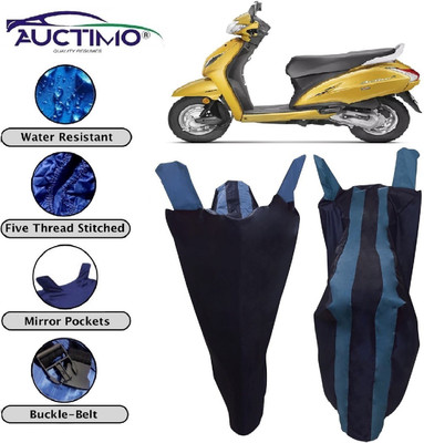 AUCTIMO Two Wheeler Cover for Honda(Activa 5G, Blue)