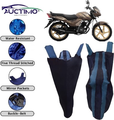 AUCTIMO Two Wheeler Cover for TVS(Star City, Blue)