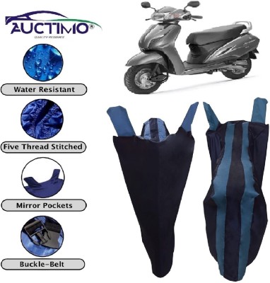 AUCTIMO Two Wheeler Cover for Honda(Activa 3G, Blue)