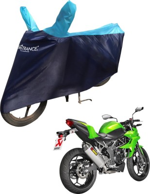 MOTOTRANCE Waterproof Two Wheeler Cover for Kawasaki(Z250, Blue)