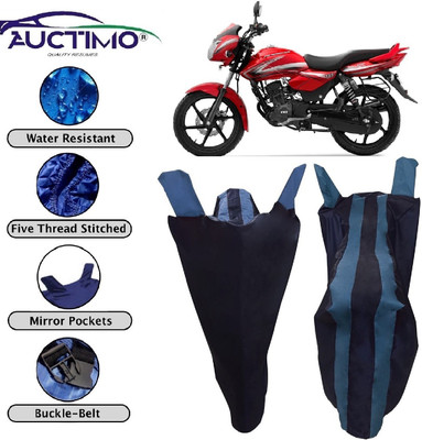 AUCTIMO Two Wheeler Cover for TVS(Phoenix 125, Blue)