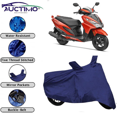 AUCTIMO Two Wheeler Cover for Honda(Grazia, Blue)